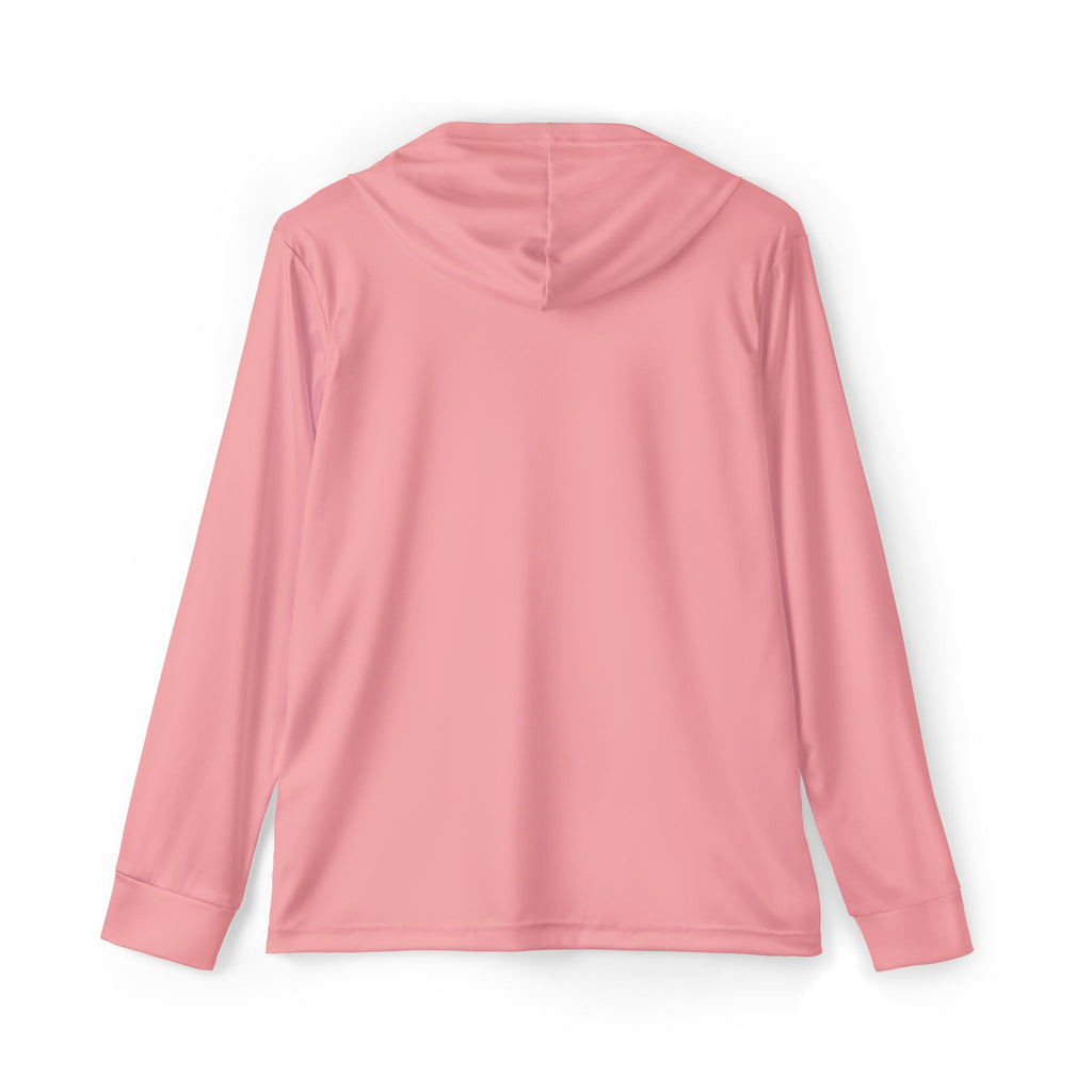 Pink Paw Print Hoodie — Cute Athletic Warmup Hoodie with Paw Graphic