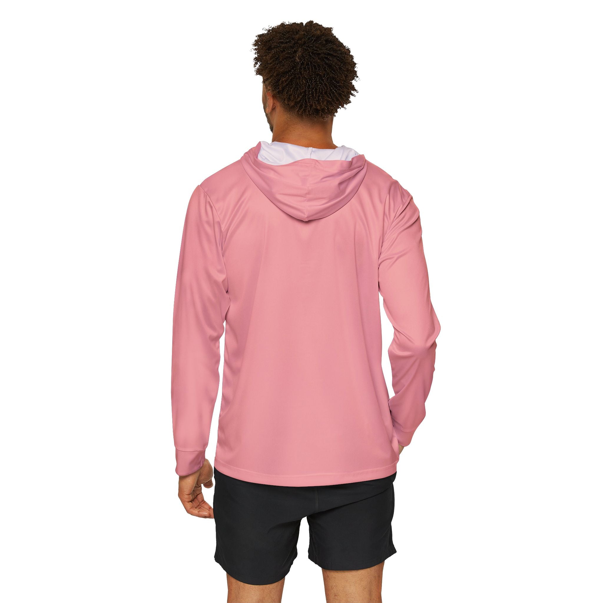 Pink Paw Print Hoodie — Cute Athletic Warmup Hoodie with Paw Graphic