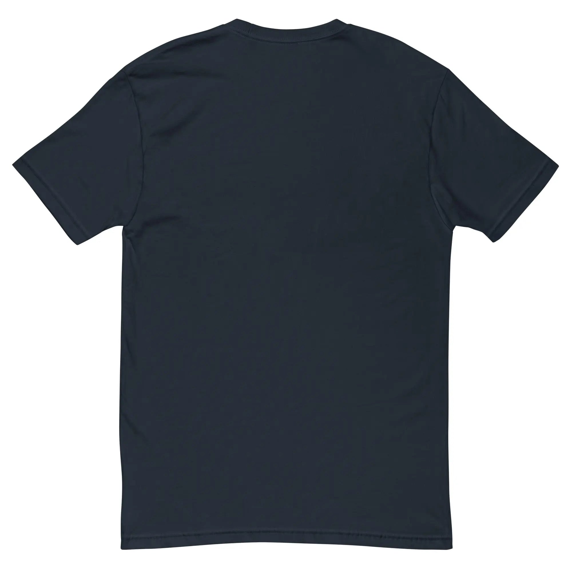 Navy blue men's cotton t-shirt, short sleeves, soft fabric, classic fit, perfect for casual wear.